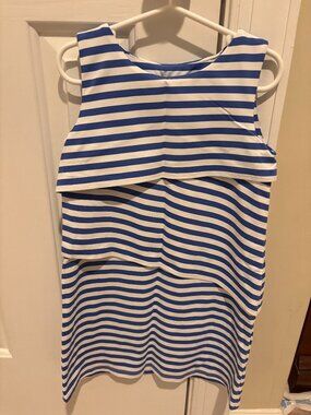 J.McLaughlin - Girls Blue/White Striped Dress - Size 6